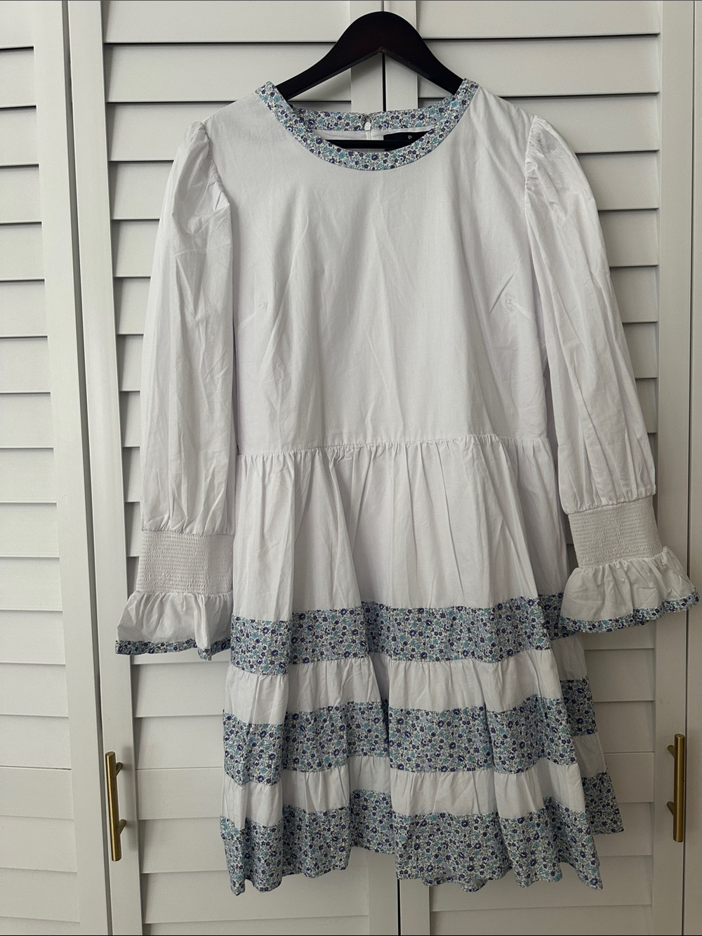 Pomander Place Floral Tiered Fran Mini Dress - Large